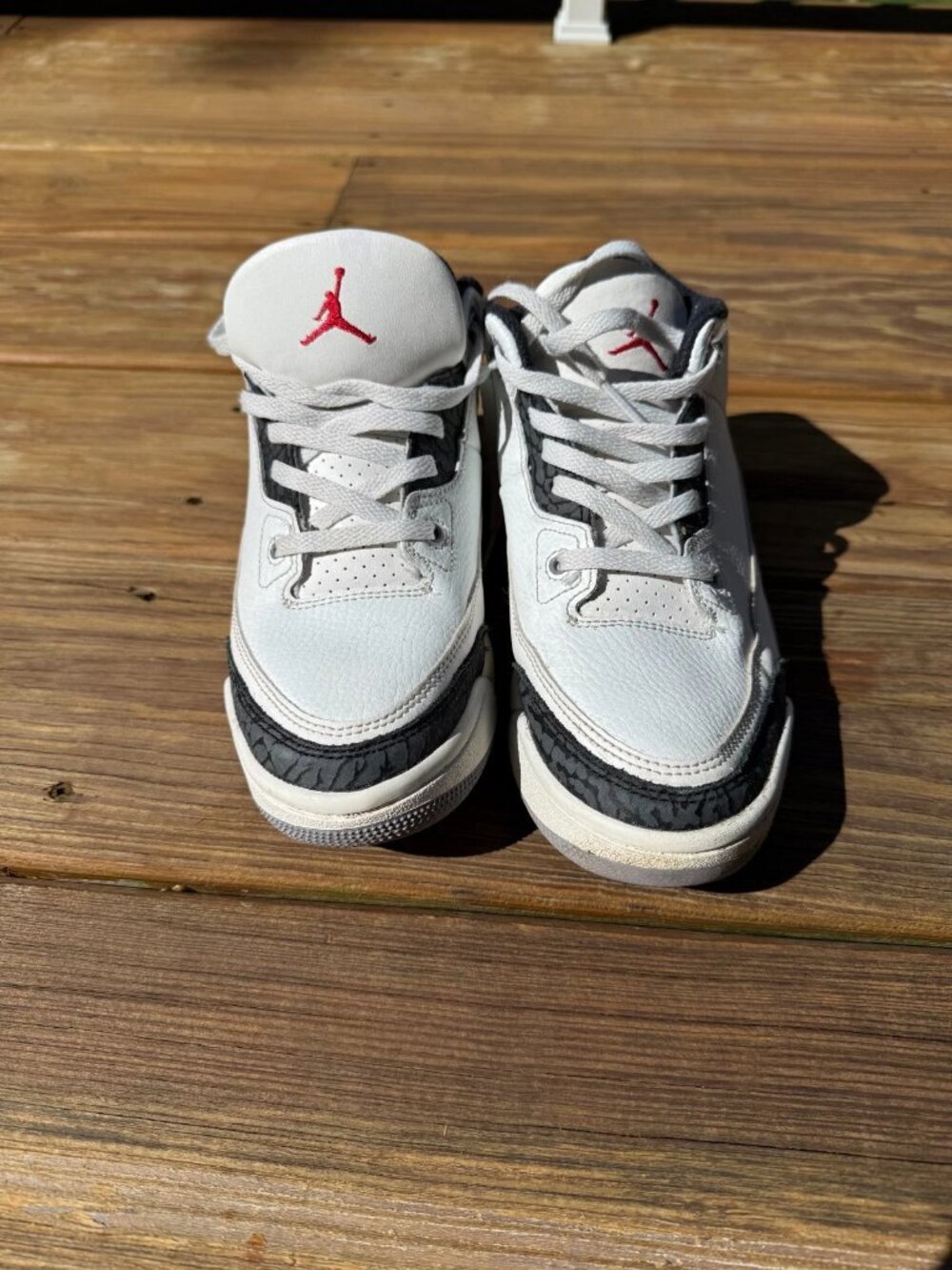 Nike Air Jordan 3 Retro Low White Cement Reimagined Size 3Y